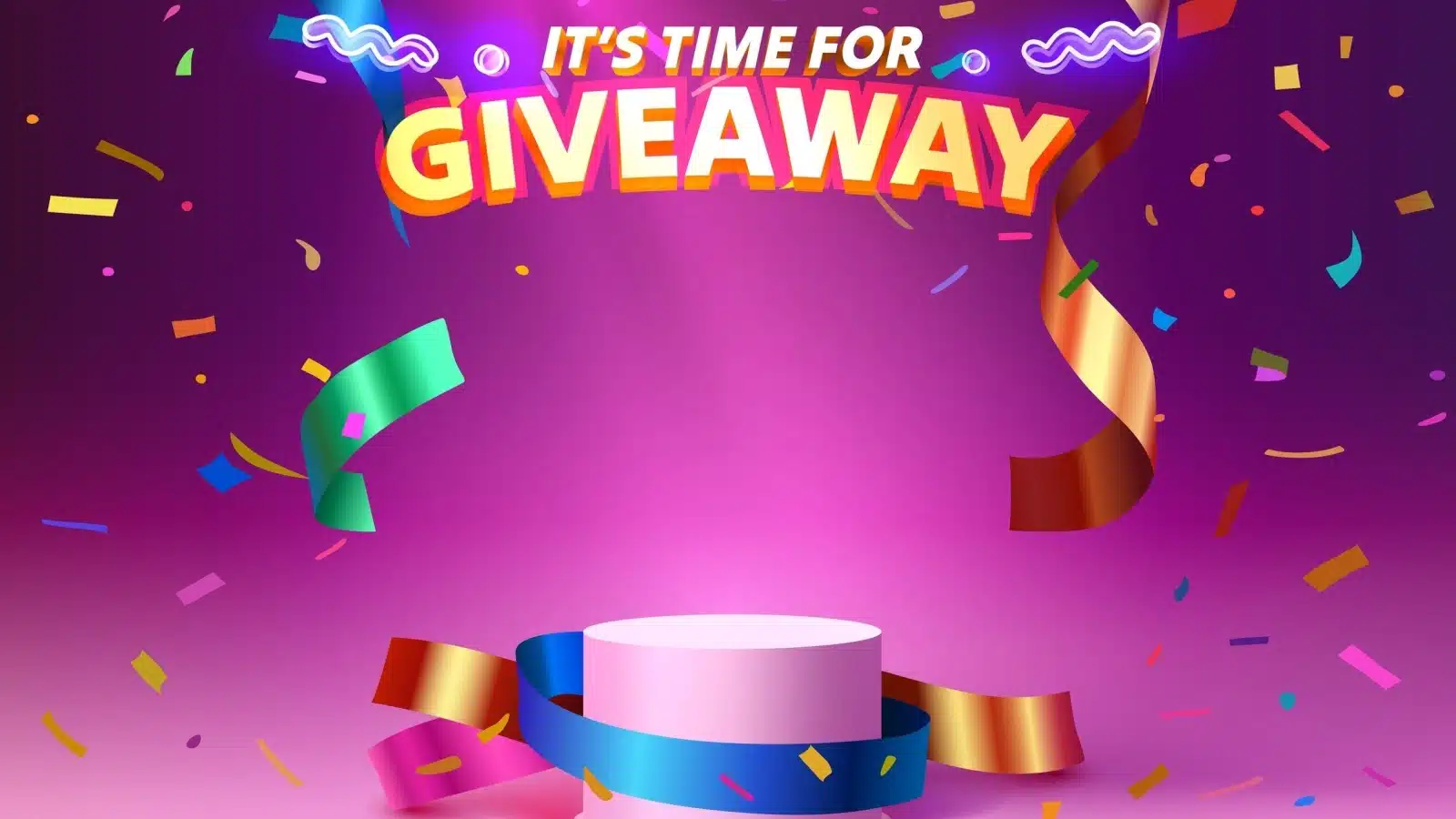 Mock up of giveaway marketing materials.