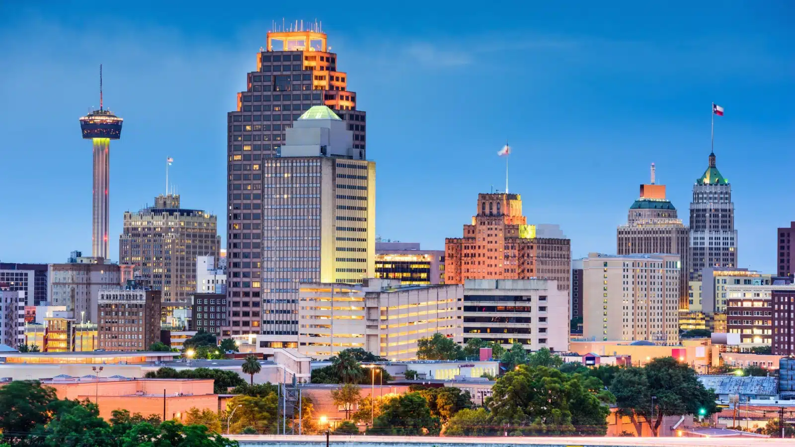 San Antonio TX skyline.