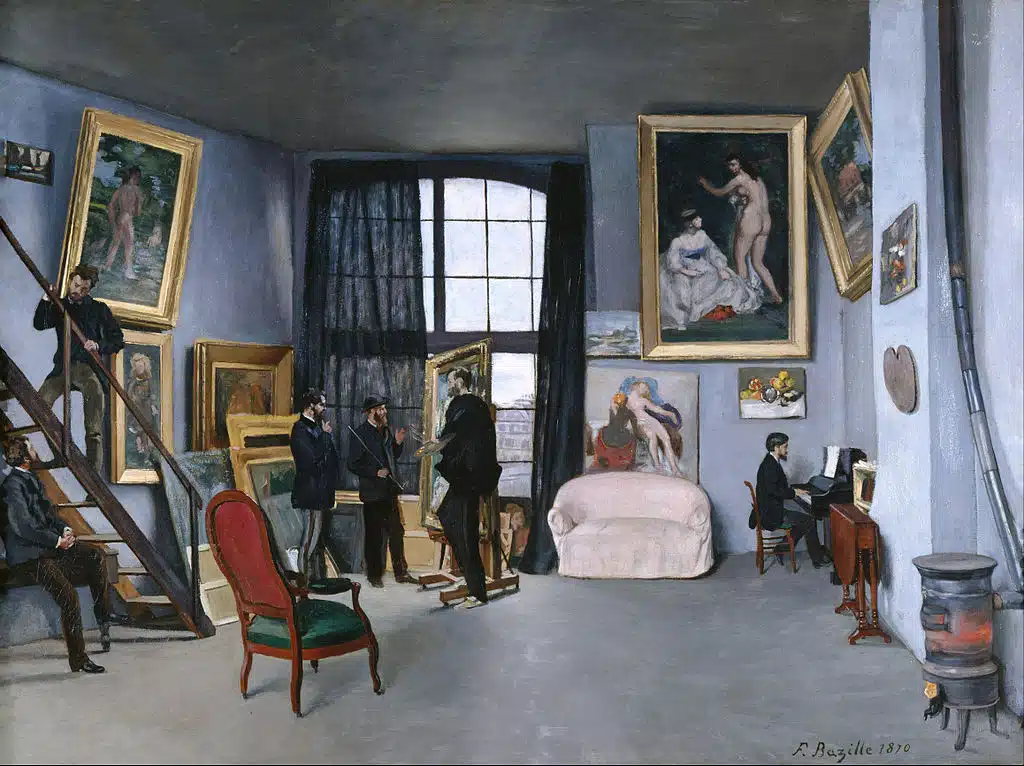 Bazille's Studio by Bazille.