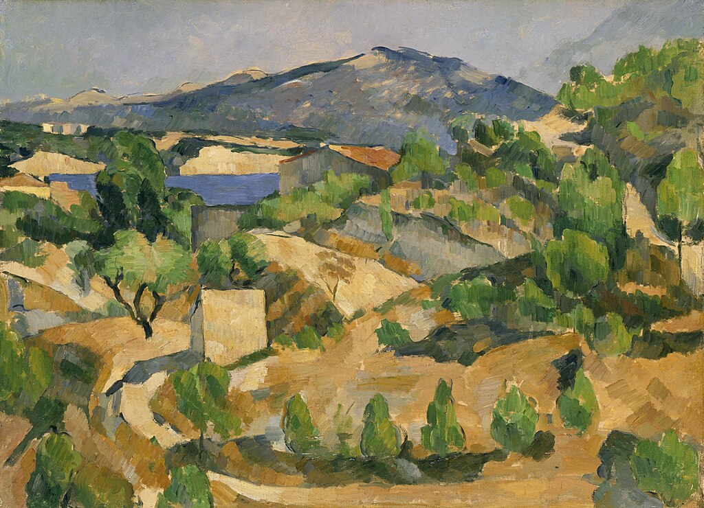 Paul Cezanne post impressionism style painting.