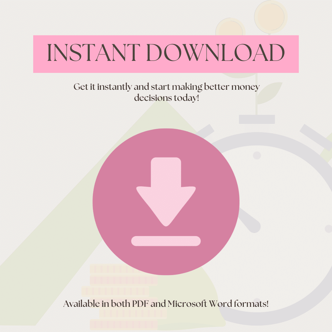 DIY Financial Coaching: Change Your Money Mindset Printable Bundle - Image 8