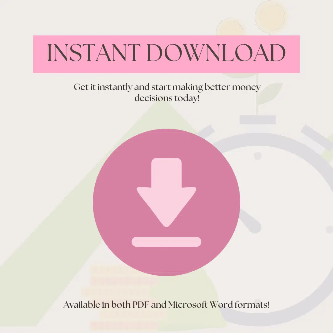 DIY Financial Coaching: Change Your Money Mindset Printable Bundle - Image 8