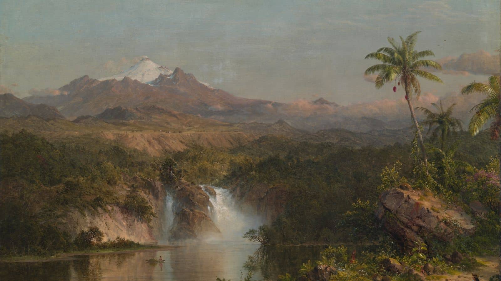 View of Cotopaxi by Frederic Edwin Church, an American Naturalist part of the Hudson River School.