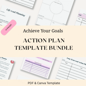 Action Plan Template Printable bundle featured image.