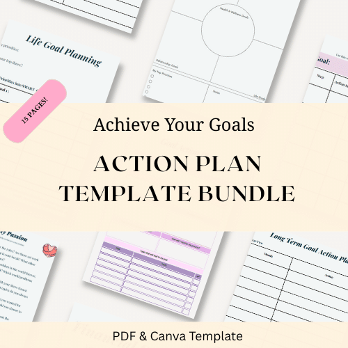 Action Plan Template Printable bundle featured image.