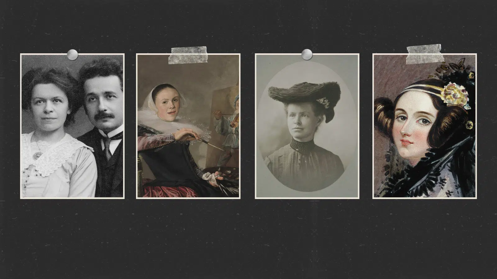 Featured image showcases four of the famous women whose accomplishments were stolen by men.