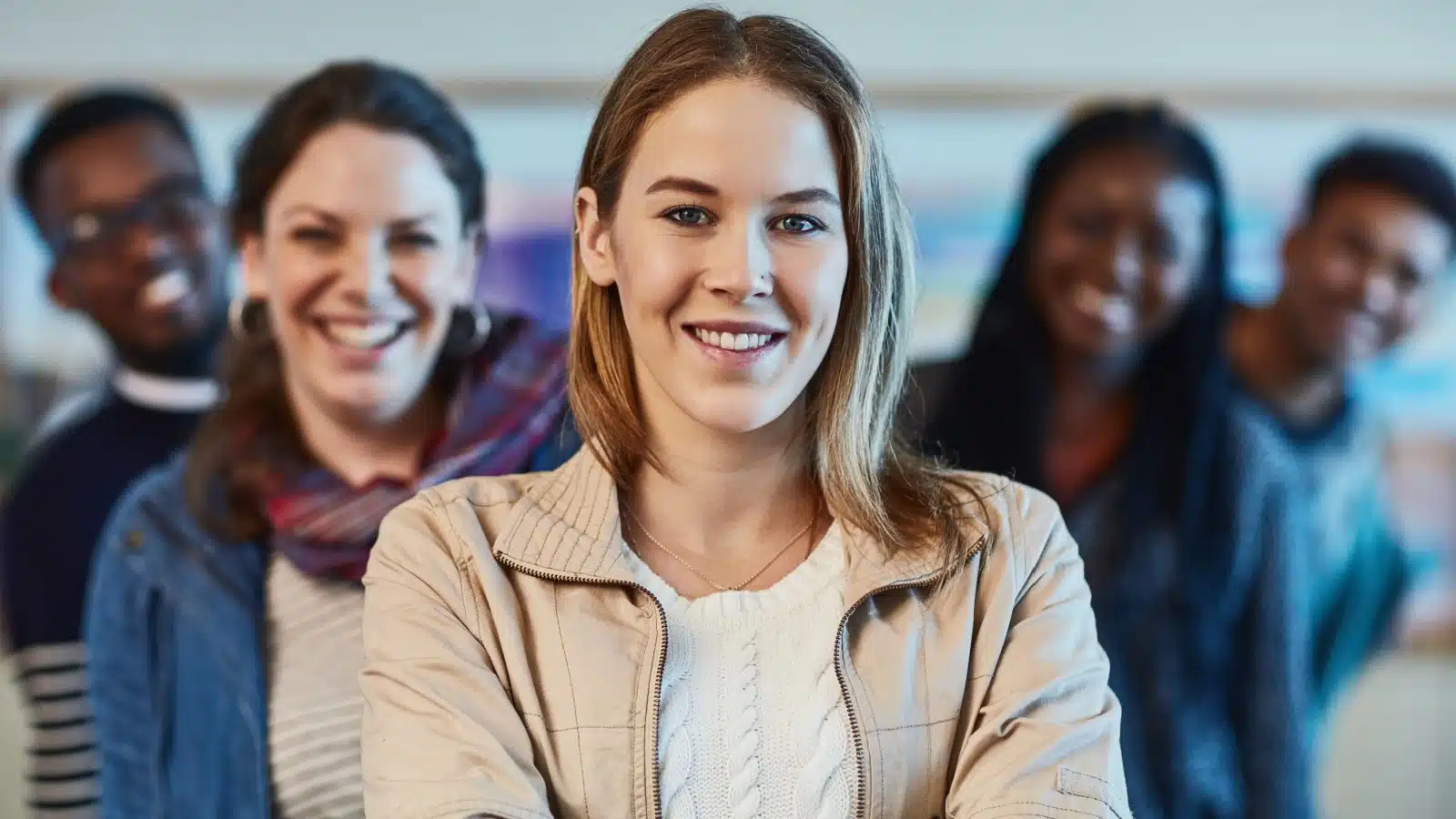 A group of happy people who look like they're going to thrive.