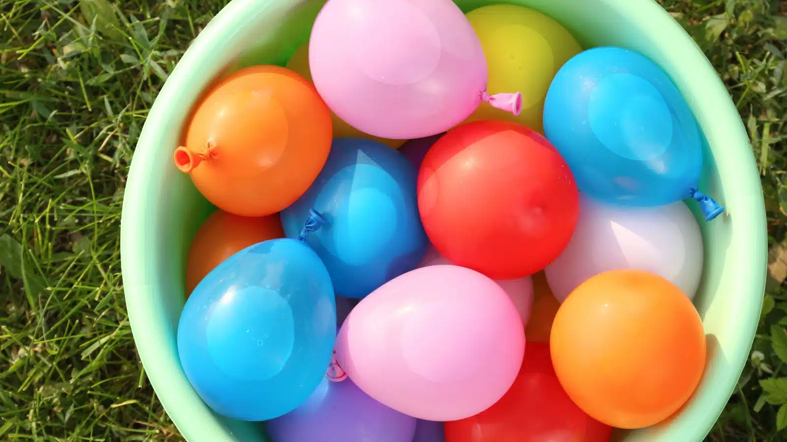 A basket full of water balloons.
