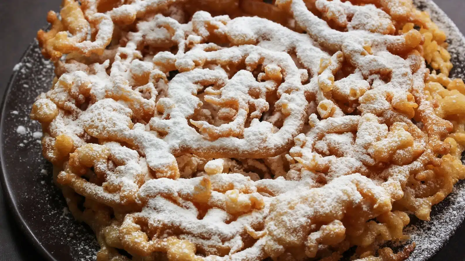 Freshly made funnel cake.