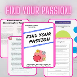 Find your passion workbook cover.